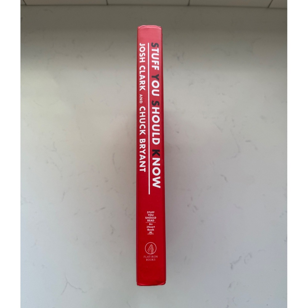 Stuff You Should Know SYSK Hardcover Book Josh Clark Chuck Bryant Podcast VGC - Picture 7 of 8